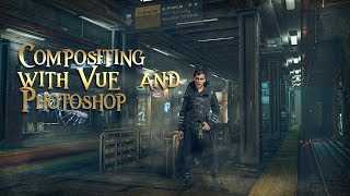 Compositing with Vue and Photoshop.Setting up lighting 2