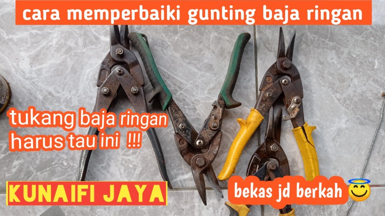 Cara Memperbaiki Gunting Baja Ringan yg Rusak #guntingbajaringan #