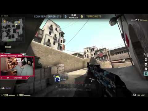 CS:GO - Hiko Sick 1 vs 2 On TimTheTatman's Stream