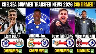 CHELSEA TOP 15 TRANSFER NEWS 2026 🔥 ft Vinicius jnr, Delap, Cesc Fabregas & Enzo + PLAYER IN & OUT ✅ screenshot 2