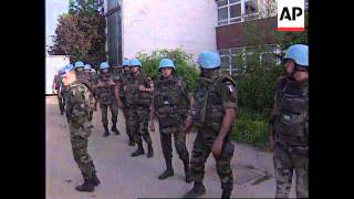 BOSNIA: SARAJEVO: UN BASE FORCED TO SURRENDER TO REBEL SERBS