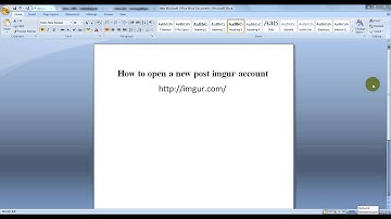 How to open a new post imgur account