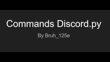 Discord.py Tutorial Episode 2: Commands