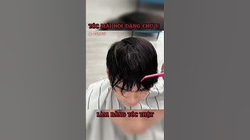 Tóc mái hói dạng chữ u nam làm bằng tóc thật cao cấp che hói chữ m trán cao #tócgiả #tócgiảnam