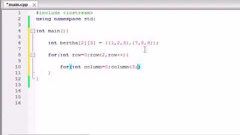 c++  multidimensional  array.flv