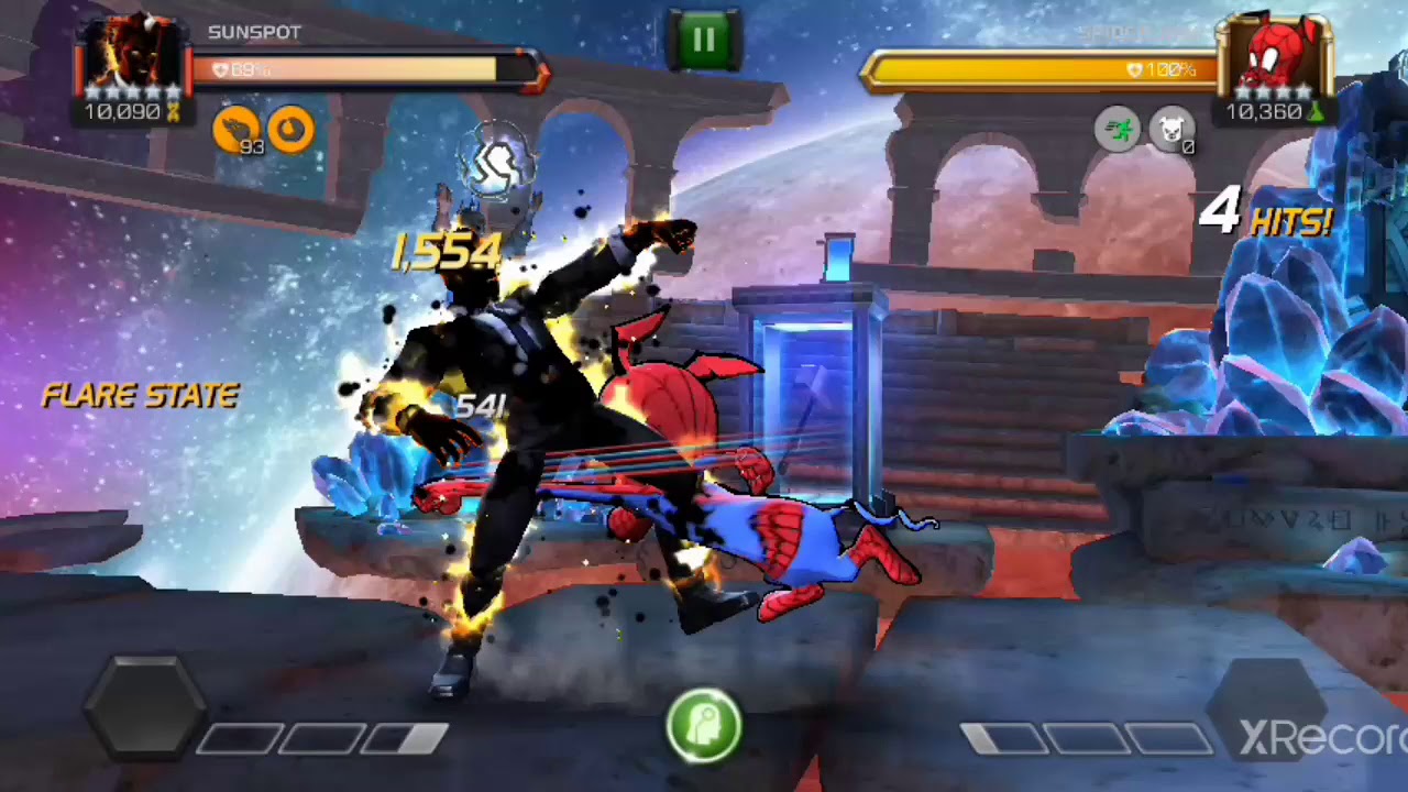 MCOC 5* Sunspot vs 4* SpiderHam boss YouTube