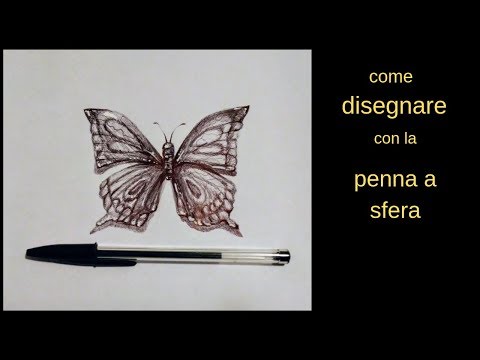 Video: Come Disegnare Con Una Penna A Sfera