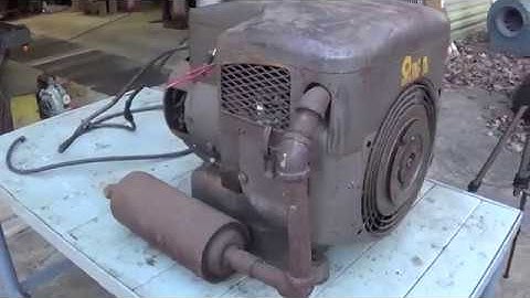 65 Year Old Gen Set Brought Back To Life Onan 305CK