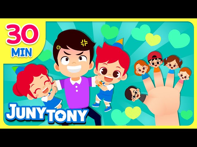 *NEW* Family Songs Compilation | 💪Daddy Is My Hero +30 minute | Family Songs for Kids  | JunyTony class=