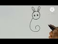 How to Draw a  Rabbit 🐇 using Number 60 || How to Draw a Bunny easy and step by step||