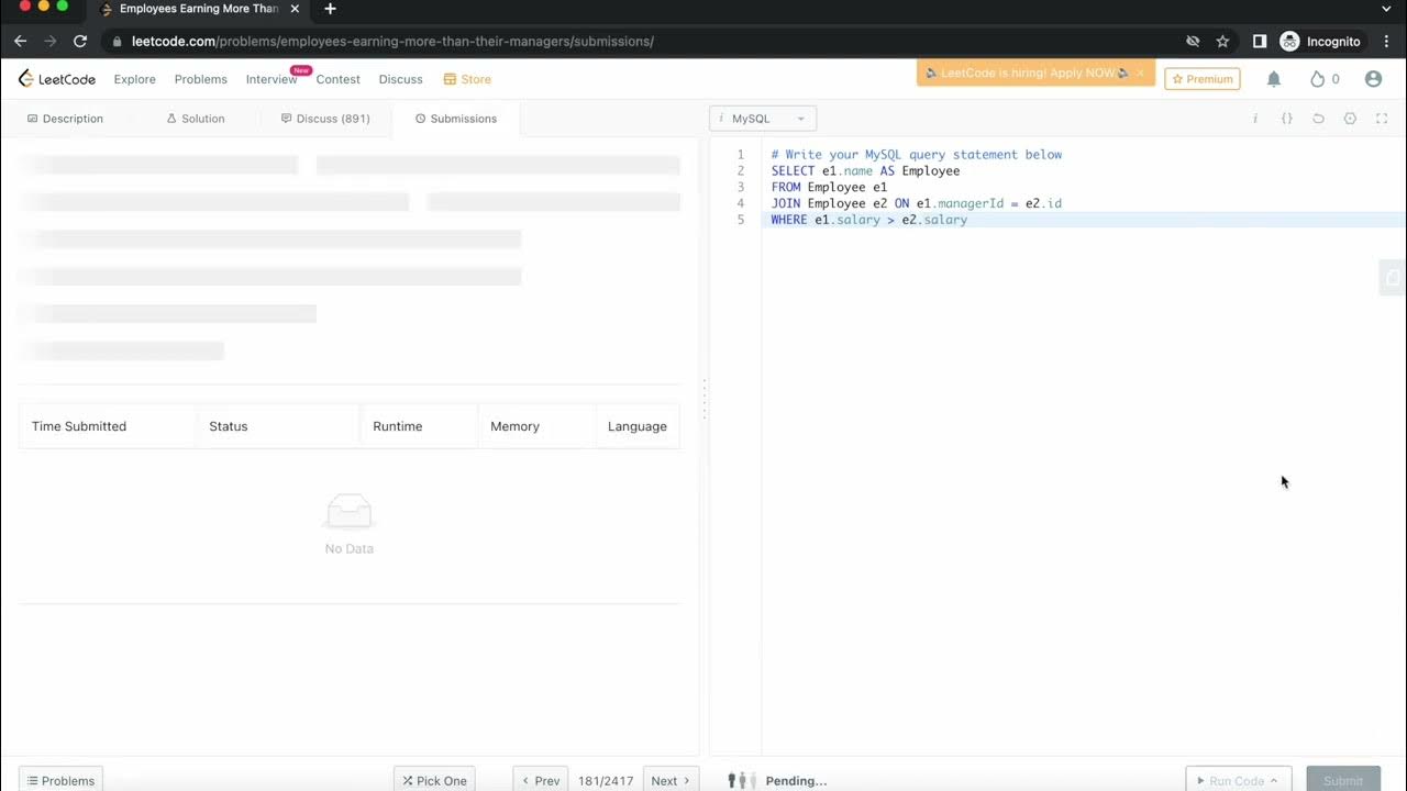 Share LeetCode solution for Database problem [Easy level] [Part 1 ...