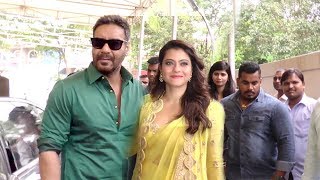Ajay Devgn's MACHO ENTRY With Wife Kajol At Helicopter Eela Trailer Launch Ajay Devgn's MACHO ENTRY With Wife Kajol At Helicopter Eela Trailer Launch