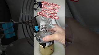 Guitar String Free Piston Stirling Engine - LTD magnetic #stirlingengine #experiment #shorts