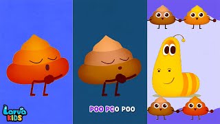 Poopoo Song ⛺️🍡🔥 | Baby Zoo Larva Kids Kids Songs 😻🐨🐰🦁 And Nursery Rhymes