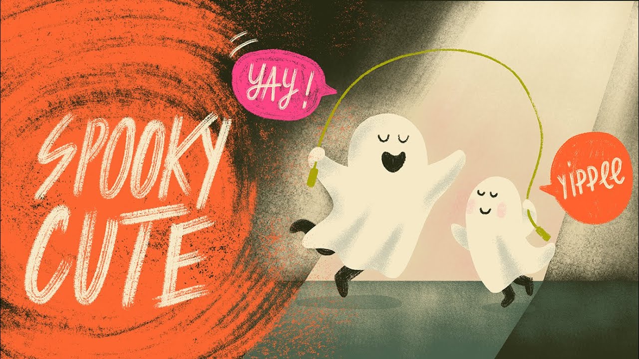 How to Draw Adorable Ghosts | Halloween Procreate Tutorial