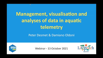 Online webinar on management, visualization, and analyses of aquatic telemetry data