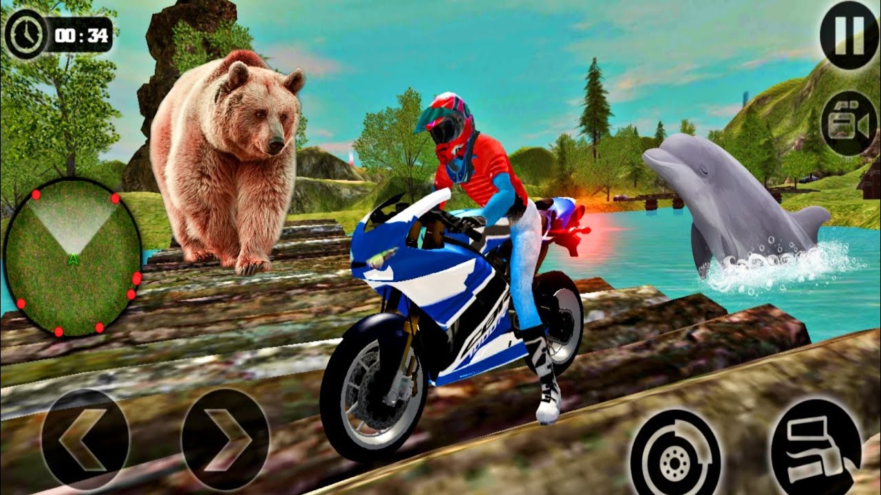 Uphill Offroad Motorbike Rider Gameplay Bike Game Offroad