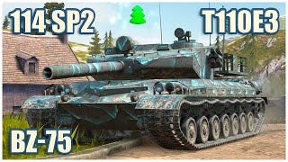 BZ-75, 114 SP2 & T110E3 • WoT Blitz Gameplay