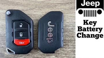 How To Change 2020 - 2023 Jeep Gladiator Remote Key Fob Key Battery - Remove Replace Batteries