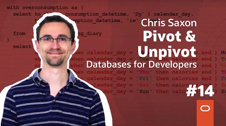 How to pivot rows to columns (and back) in SQL: Databases for Developers #14