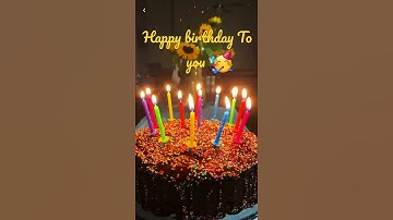 Thumbnail of Happy birthday To you Songs 🎂Best Birthday WhatsApp Status 2021 #ShortsVideo