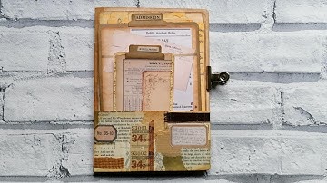 Quick and Easy Junk Journal - Using my Grungy Snippet Strip - Part 2 of 2