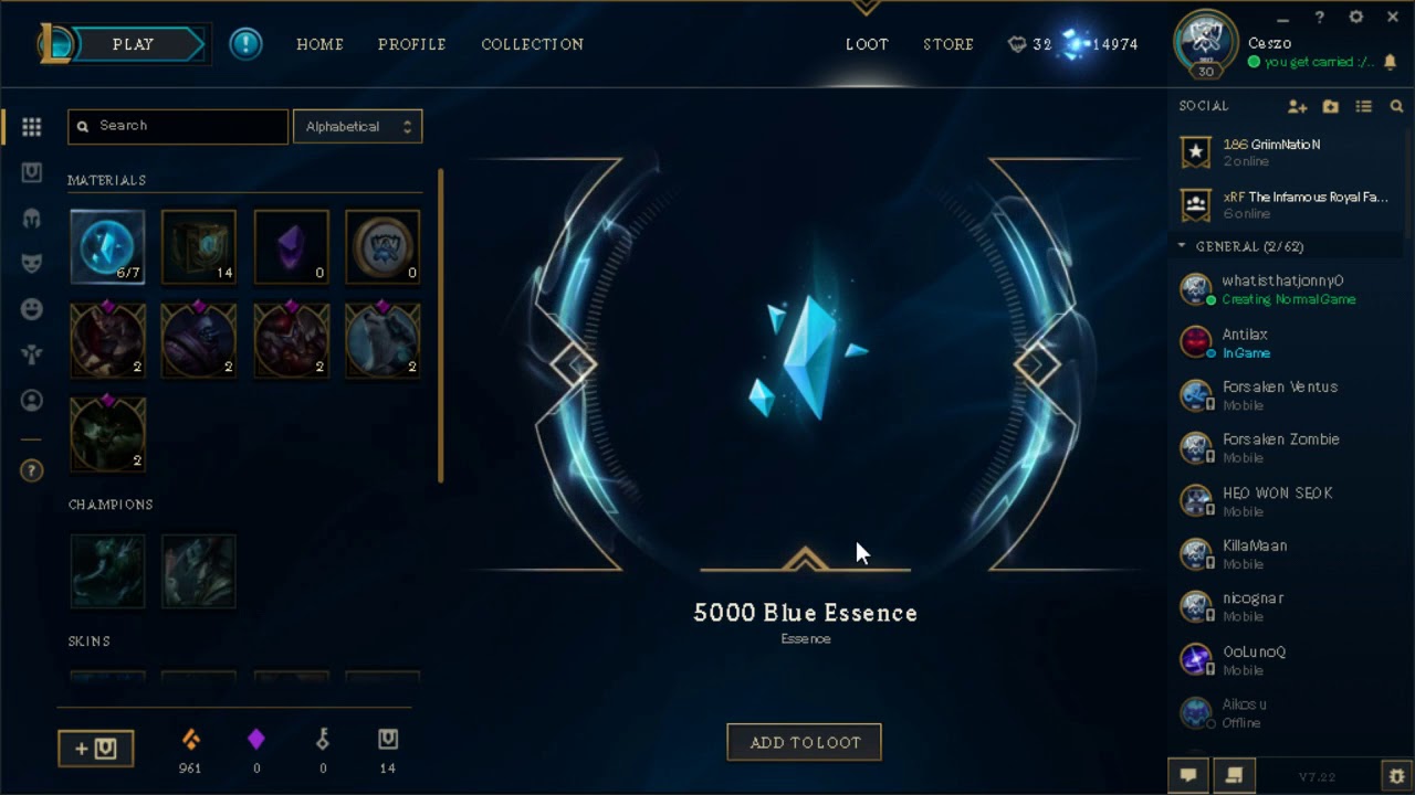 How to Get a Lot of Blue Essence in League 