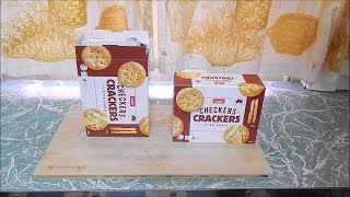 Coles CHECKERS CRACKERS (oven baked) really pissed me off