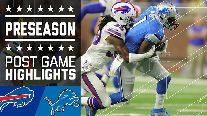 Bills vs. Lions | Game Highlights | NFL