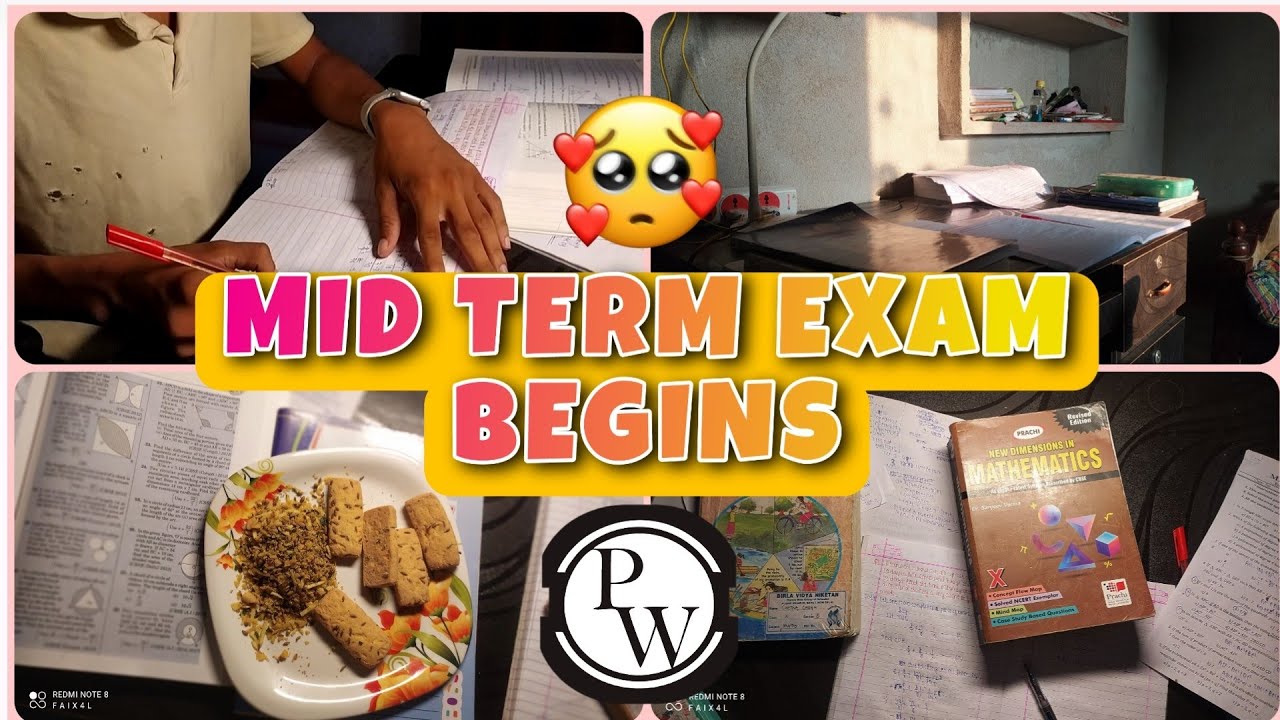 Mid Term Exam Begins | Study Vlog ft. Physics Wallah - YouTube