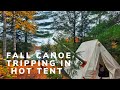 Fall canoe tripping in a hot tent  haliburton highlands waterway trails