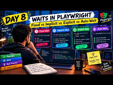Waits in Playwright — Fixed vs Implicit vs Explicit vs Auto-Wait | Day 8