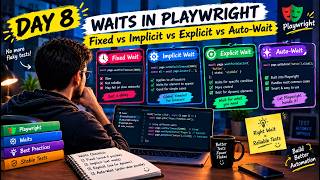 Waits in Playwright — Fixed vs Implicit vs Explicit vs Auto-Wait | Day 8