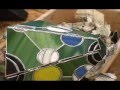 Soldering & Constructing a Small Stained Glass Panel Lampshade