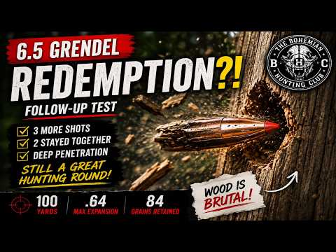 6.5 Grendel REDEMPTION?! Hornady SST Follow-Up Test at 100 Yards