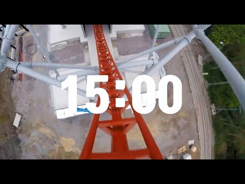 15 MINUTE TIMER with ALARM: TALLEST ROLLER COASTER