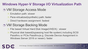 SDC 2018 - Achieving 10-Million IOPS from a single VM on Windows Hyper-V