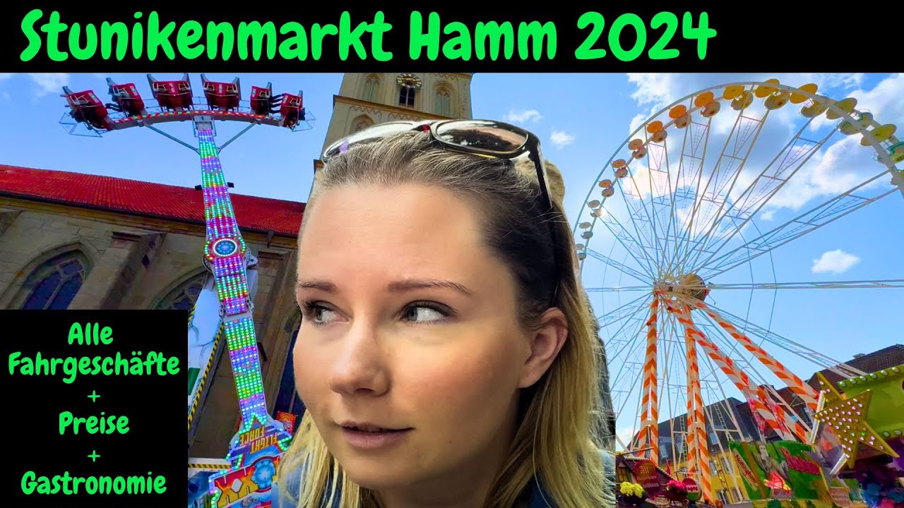 Stunikenmarkt Hamm 2024 / Alle Fahrgeschäfte + Preise + Gastronomie / Kirmes / Vlog / Allee Center