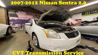 Transmission Service on 2007-2012 Nissan Sentra 2.0 CVT (Nissan Struggle episode 1)