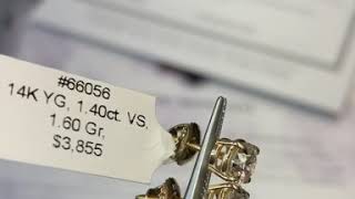 TraxNYC Review: 14k Yellow Gold VS Diamond Earrings #66056