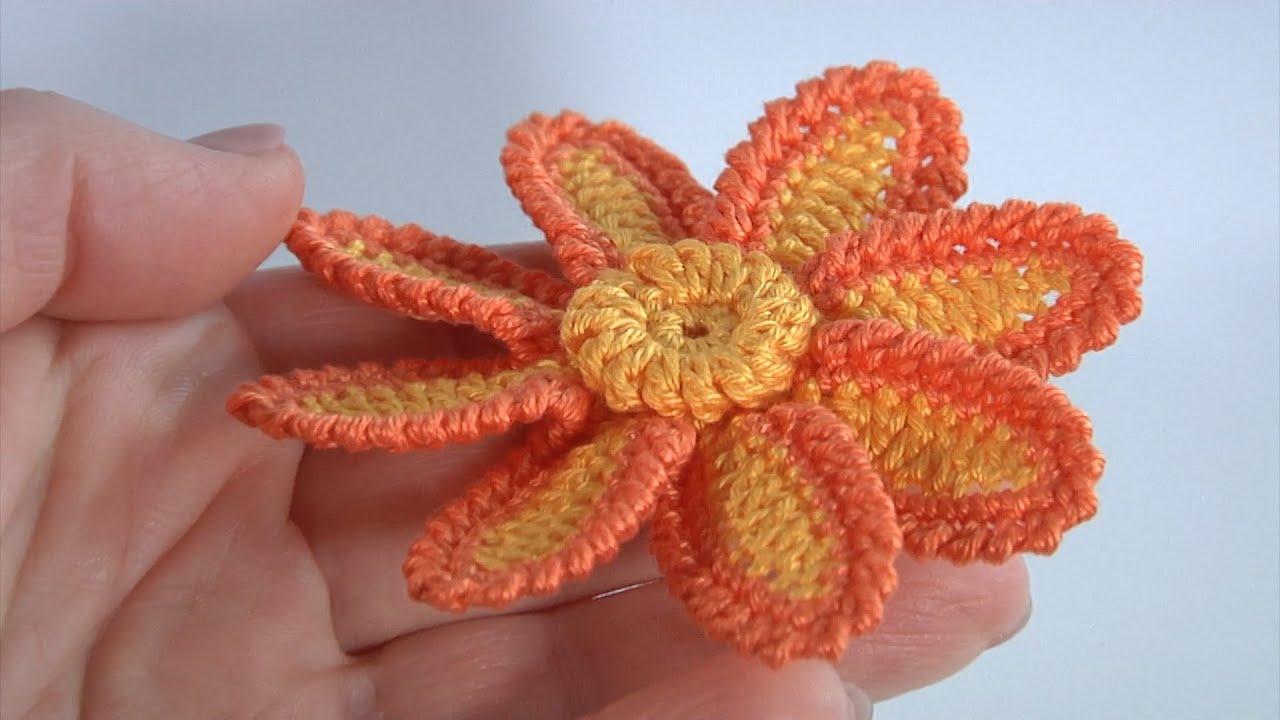 Cute! Sunny Mood! Flower Crochet Pattern/Author's Design