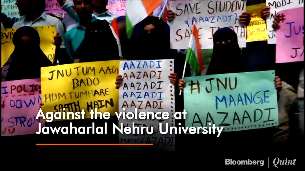 India Protests Against Violence at JNU