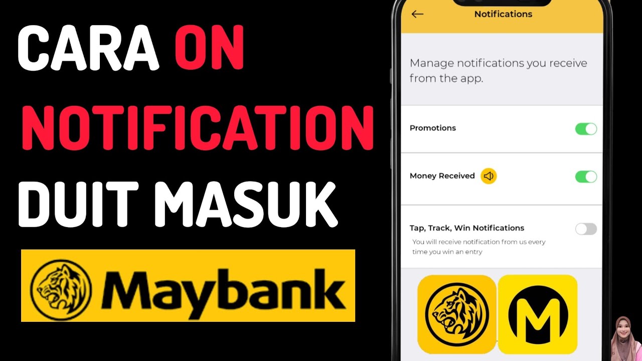 Cara Aktifkan Notifikasi Duit Masuk Maybank