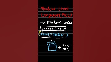 Operating System Architecture - 001 : What is Machine Level Language (MLL) ? #os #tutorial