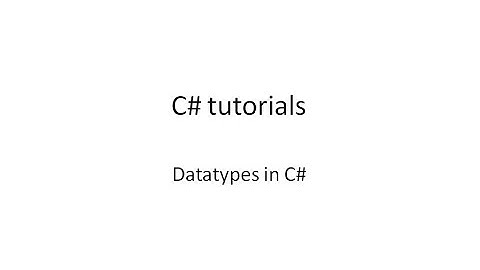 Data Types in C# (urdu)