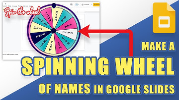 [TUTORIAL] Make a Randomized SPINNING WHEEL of NAMES in Google Slides (Easy Method!)