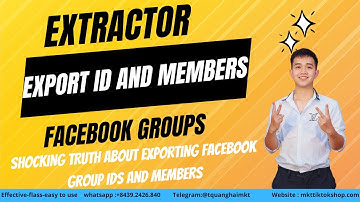 SHOCKING TRUTH About Exporting Facebook Group IDs and Members|  Facebook Group Extractor
