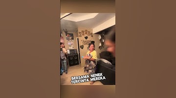 Mereka memberikan kejutan pada nenek mereka❤️