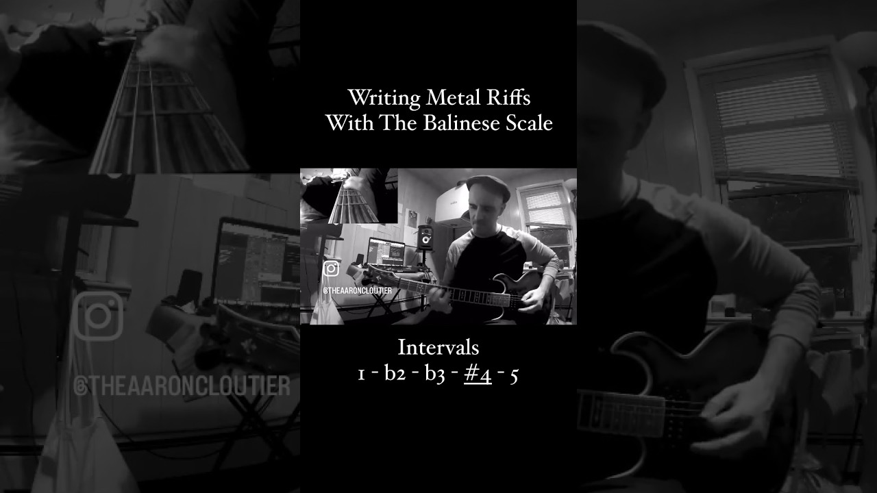 Writing Metal Riffs #songwriting Writing #metal #riffs With The Balinese Scale # ...