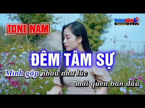 Đêm Tâm Sự Karaoke Hoàng Dũng - Dem tam su karaoke tone nam rumba